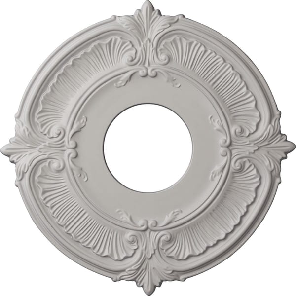 Ekena Millwork Attica Ceiling Medallion (Fits Canopies up to 3 1/2"), 12 3/4"OD x 4"ID x 1/2"P, Ultra Pure White CM12ATUWF - main
